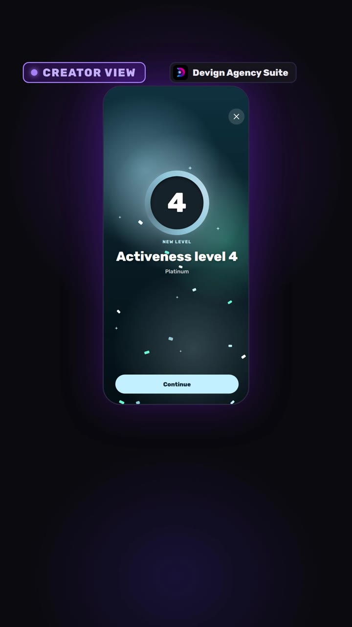 Still from the video: Level-up celebrations and Moments